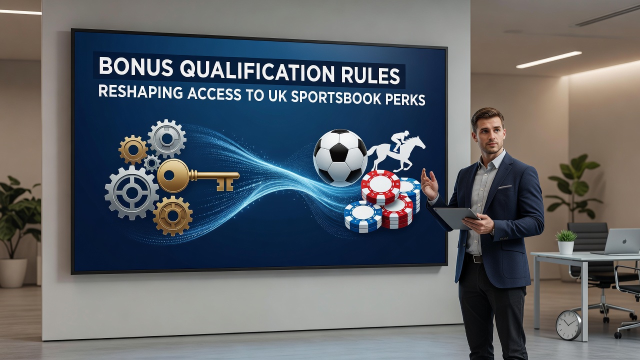 UK sportsbook bonus qualification rules illustrated through betting interface