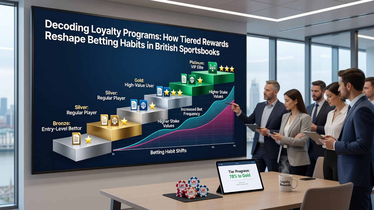 Infographic illustrating tiered reward benefits and how they influence weekly betting volume in UK sportsbooks