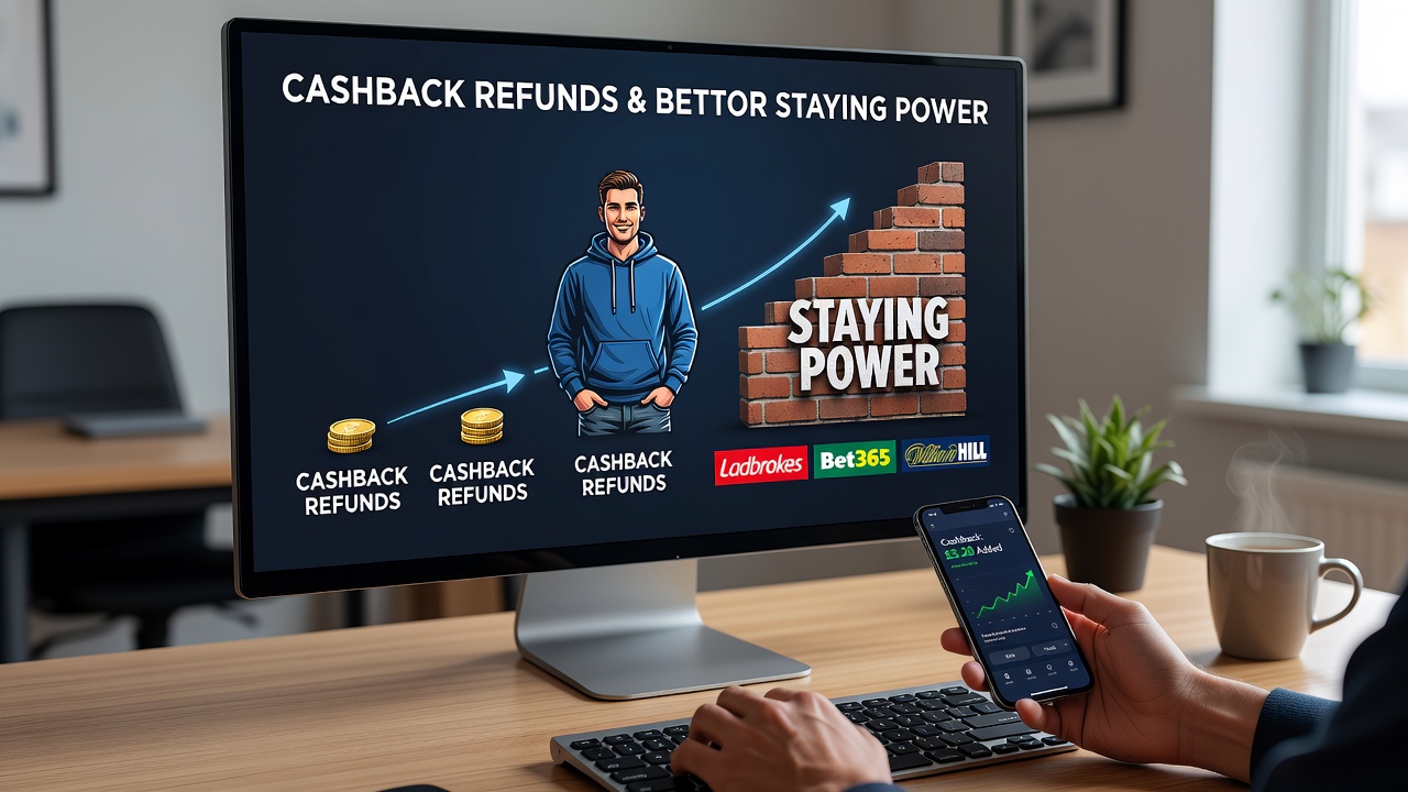 Data charts showing retention rates linked to cashback programs on UK betting sites