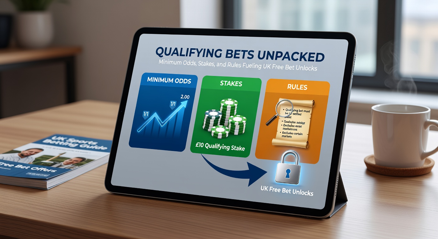 Infographic breaking down stake minimums and maximums across popular UK bookmakers' qualifying bet promotions