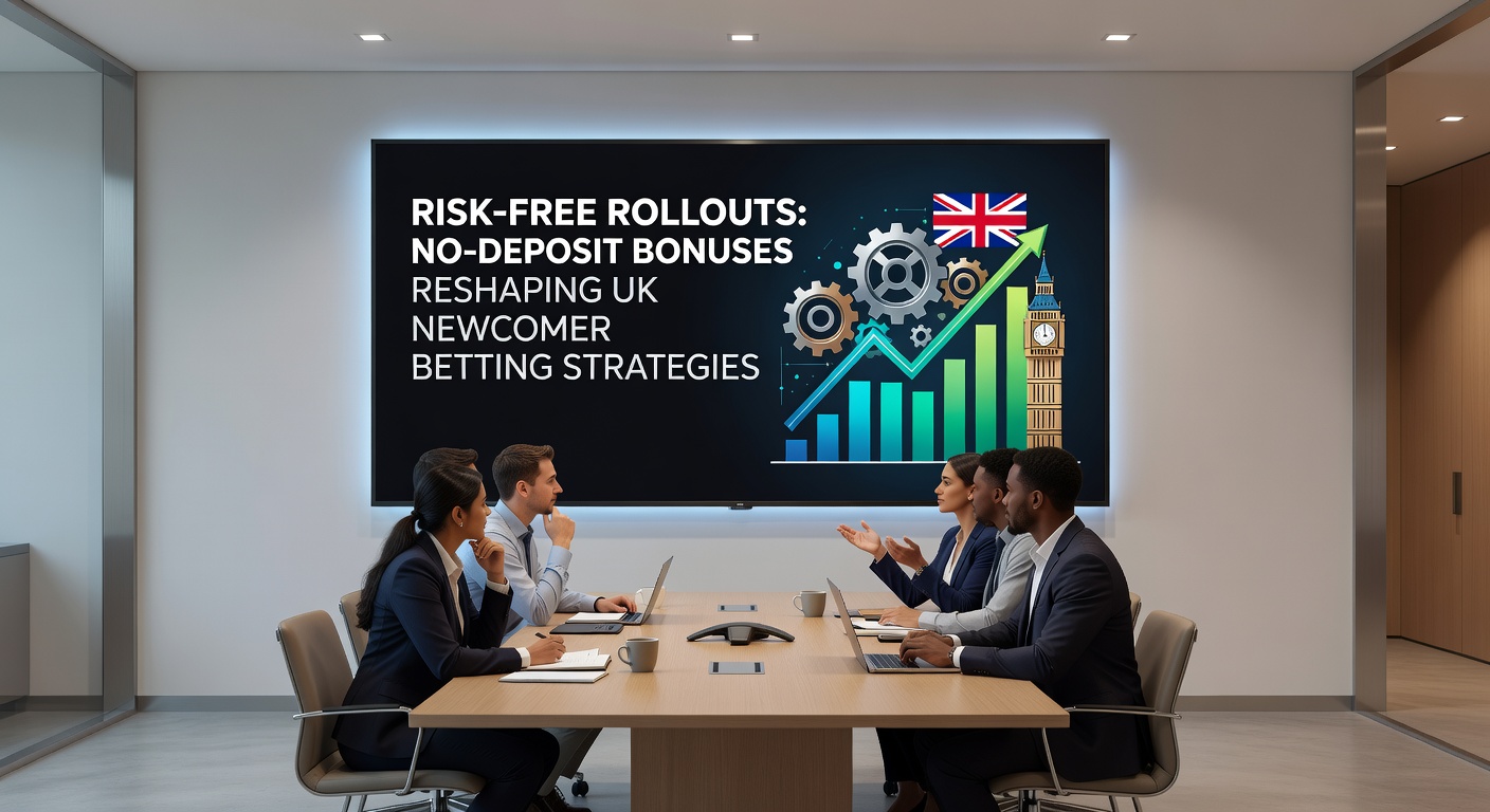 Infographic illustrating the step-by-step process of claiming and using a no-deposit bonus, with icons for signup, wagering, and cashout in a UK betting context