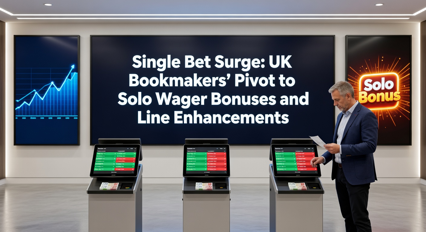 Screenshot of a UK bookmaker app displaying enhanced odds on a single football match bet, highlighting a solo wager bonus promotion