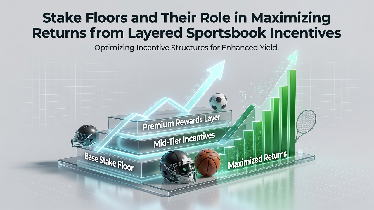 Diagram illustrating stake floors and layered sportsbook incentives with minimum bet thresholds highlighted